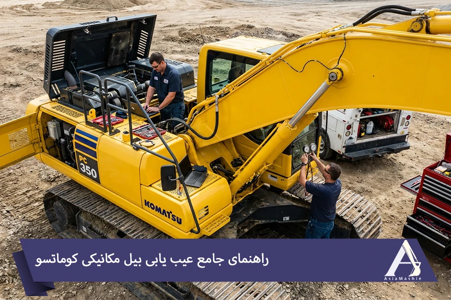 عیب یابی بیل مکانیکی کوماتسو